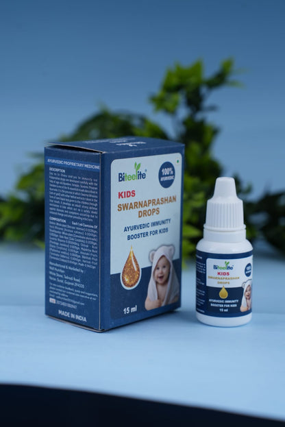 Biteelite Kids Swarnaprashan Drops – Ayurvedic Immunity Booster for Children (15ml Pack Of 1)