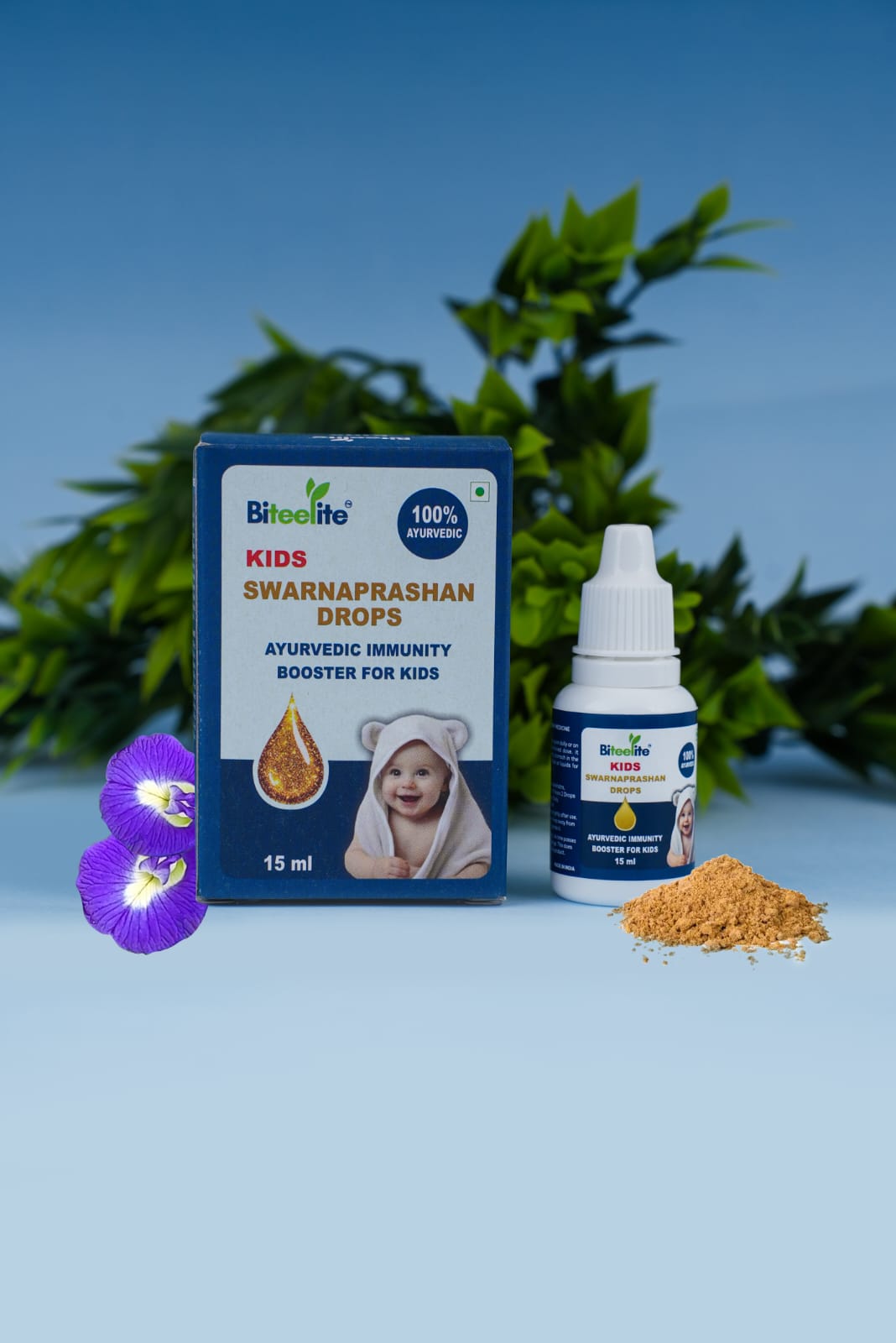 Biteelite Kids Swarnaprashan Drops – Ayurvedic Immunity Booster for Children (15ml Pack Of 1)