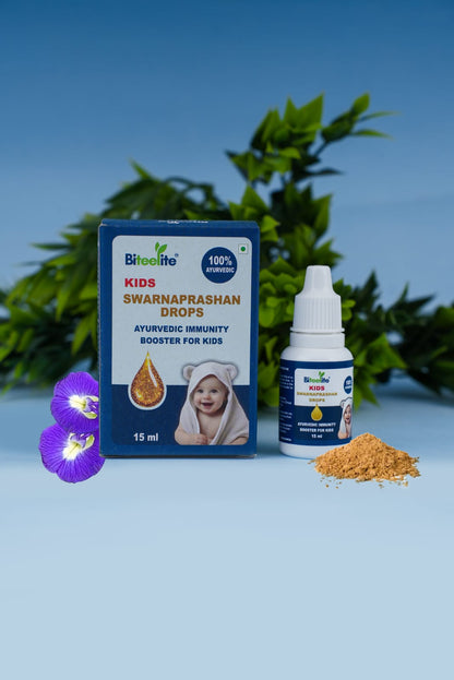 Biteelite Kids Swarnaprashan Drops – Ayurvedic Immunity Booster for Children (15ml Pack Of 1)